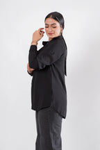 JAMILA Basic Shirt - Black