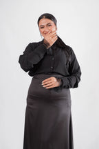 JAMILA Basic Shirt - Black