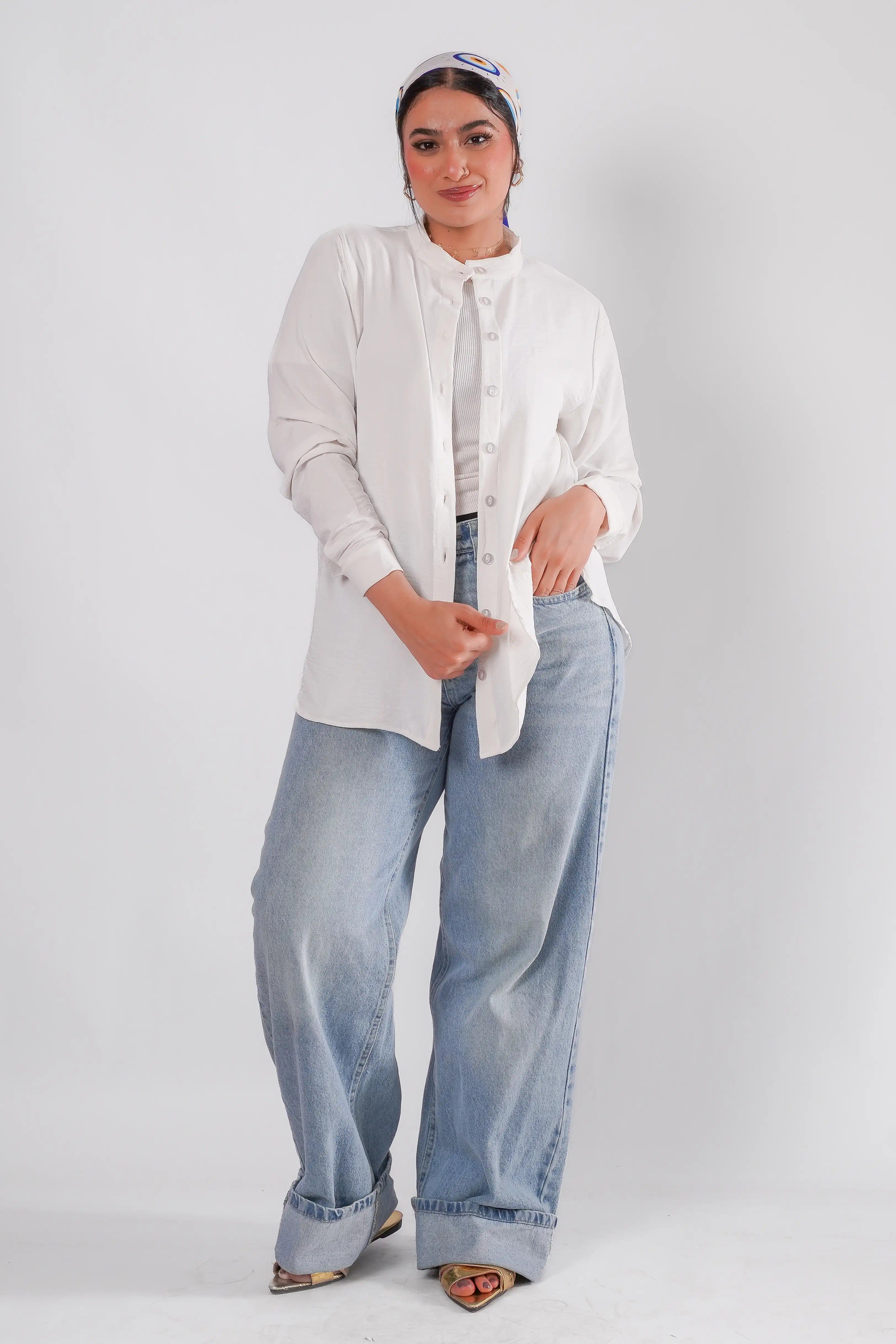 JAMILA Basic Shirt - Off-White