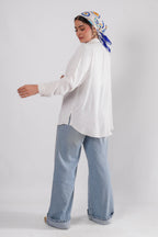 JAMILA Basic Shirt - Off-White